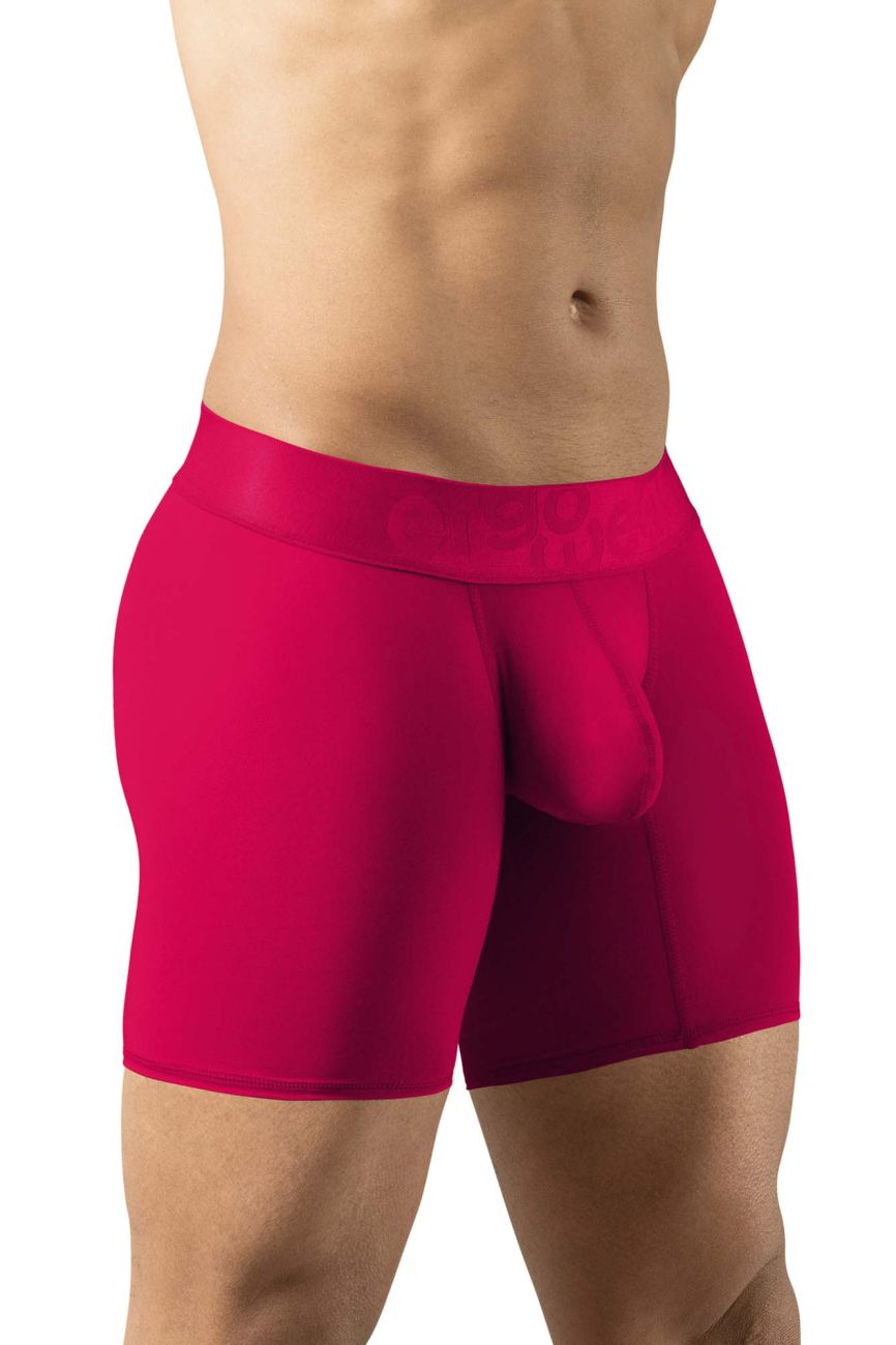 ErgoWear EW1745 MAX BOLD Male Sleek & Comfortable Boxer Briefs Red