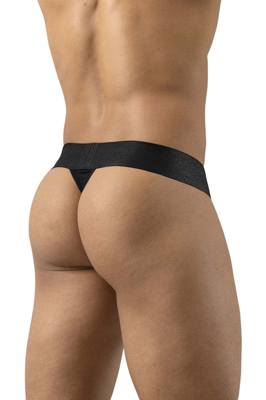 ErgoWear EW1746 MAX BOLD Male Stretchy Sleek Thong Black