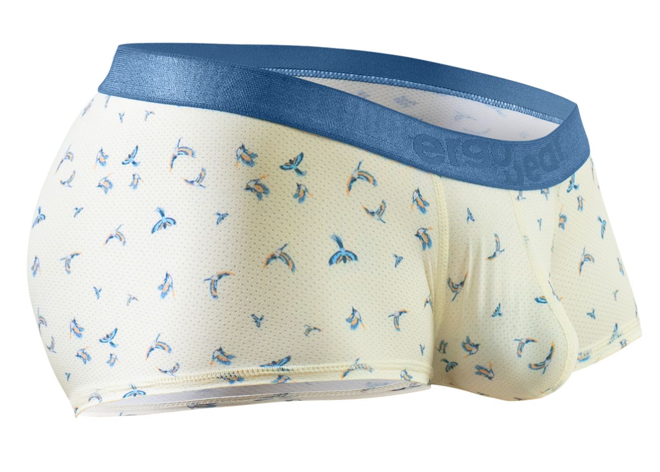 ErgoWear EW1770 SLK SE Male Comfortable Trunks Vanilla Birds