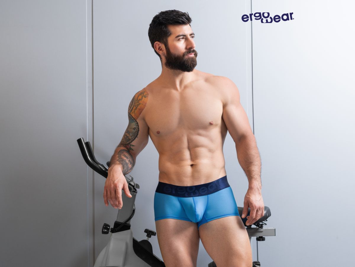ErgoWear EW1822 MAX BOLD SE Mens Body Hugging Trunks Blue