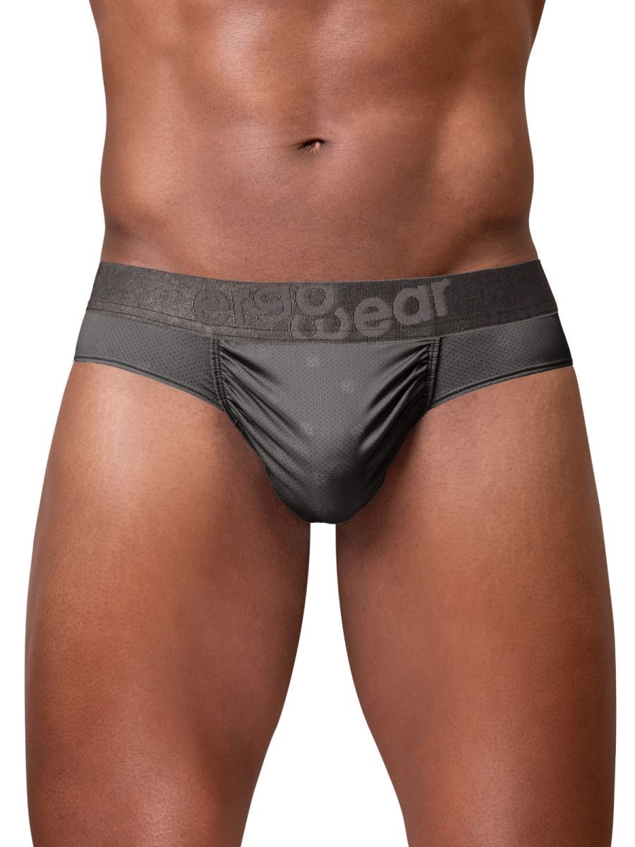 ErgoWear EW1842 FEEL SE Comfort & Athletic Support Briefs Dark Gray Plus Sizes