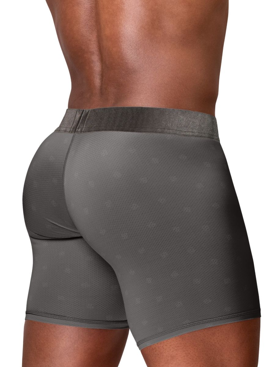 ErgoWear EW1844 FEEL SE Mens Comfort & Athletic Support Boxer Briefs Dark Gray