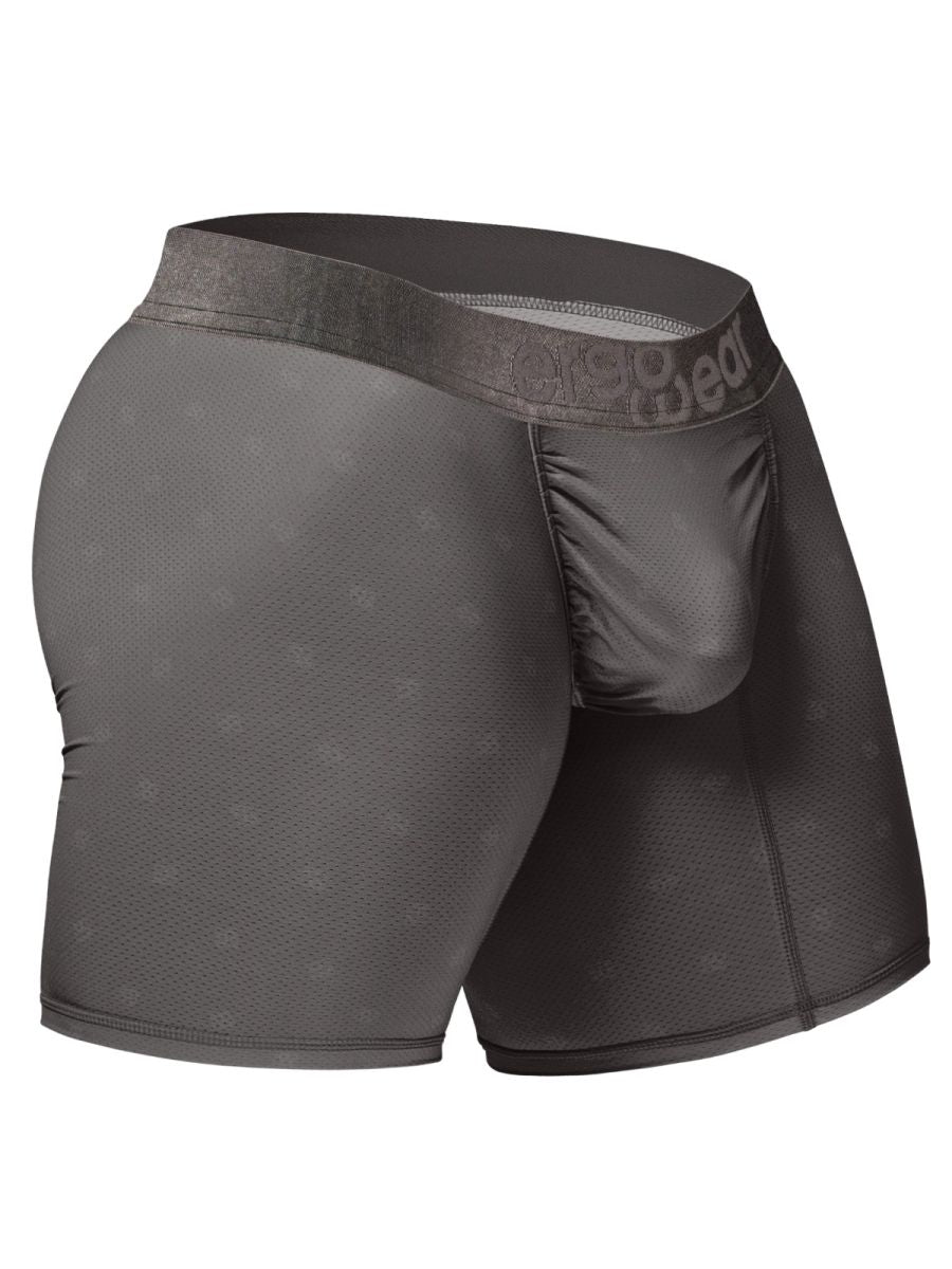 ErgoWear EW1844 FEEL SE Mens Comfort & Athletic Support Boxer Briefs Dark Gray