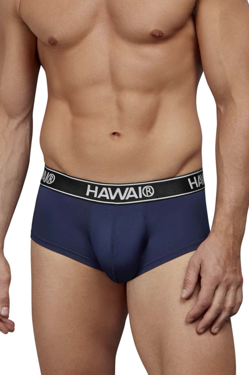 HAWAIR 41961 Mens Maximum Comfort Microfiber Briefs Dark Blue