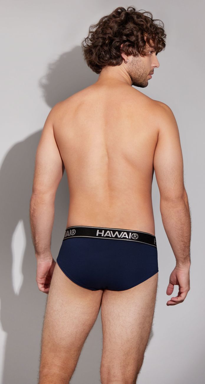 HAWAIR 41962 Cotton Blend Male Comfortable Briefs Dark Blue