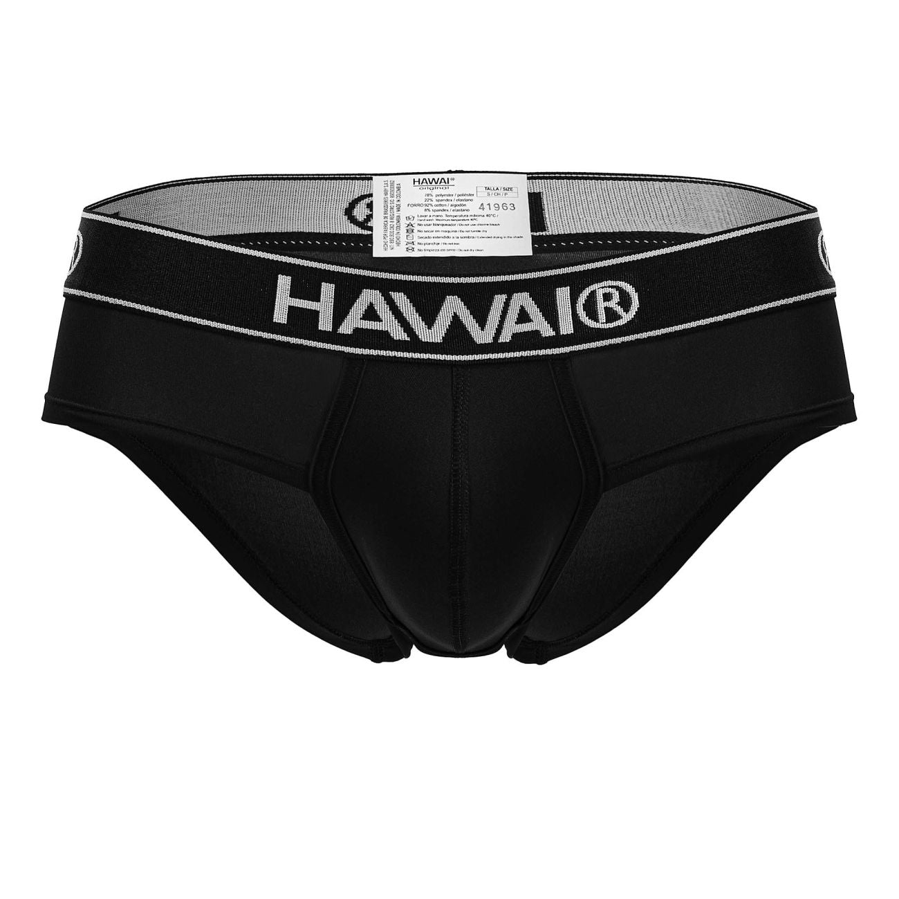 HAWAIR 41963 Microfiber Briefs for Men Black