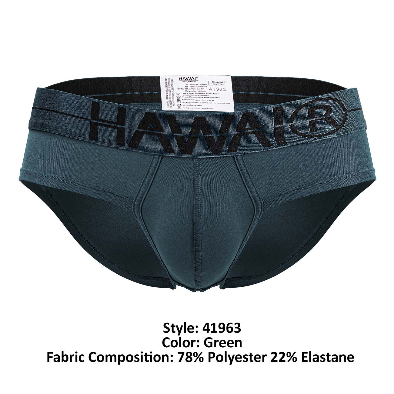 HAWAIR 41963 Microfiber Briefs for Men Green