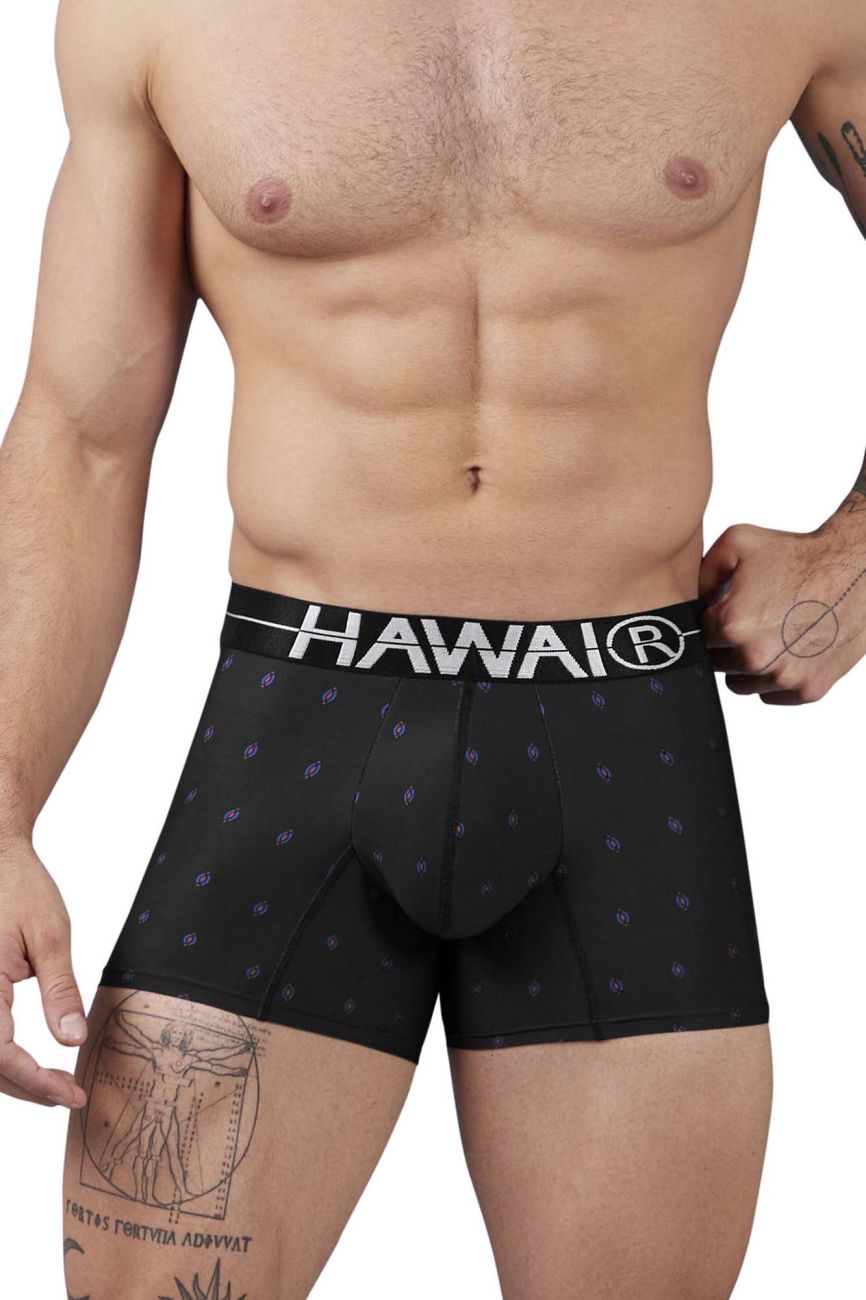 HAWAIR 42520 Printed Microfiber Trunks Black