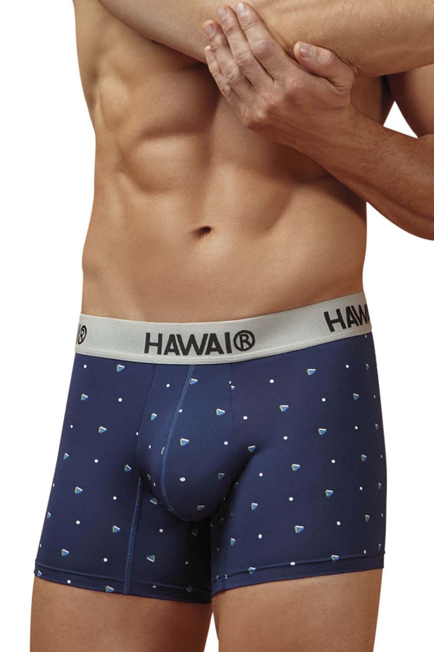 HAWAIR 42570 Microfiber Male Everyday Trunks Dark Blue