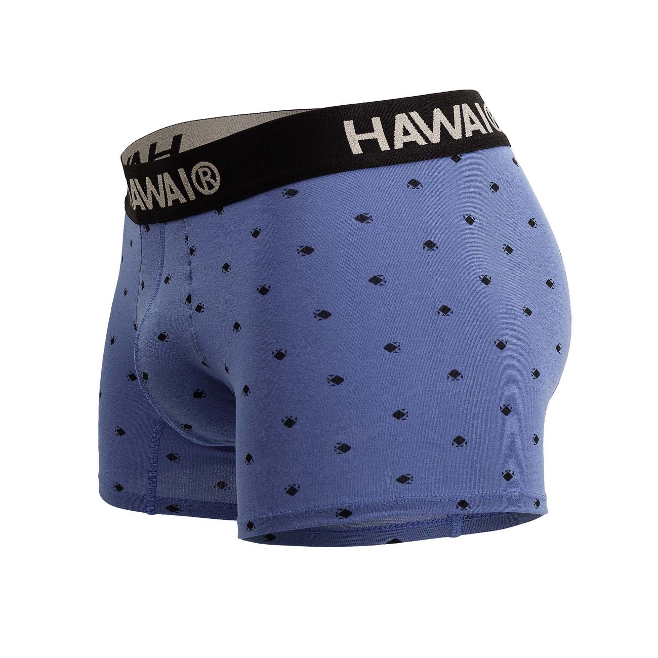 HAWAIR 42571 Cotton Blend Male Daily Wear Trunks Blue Quartz