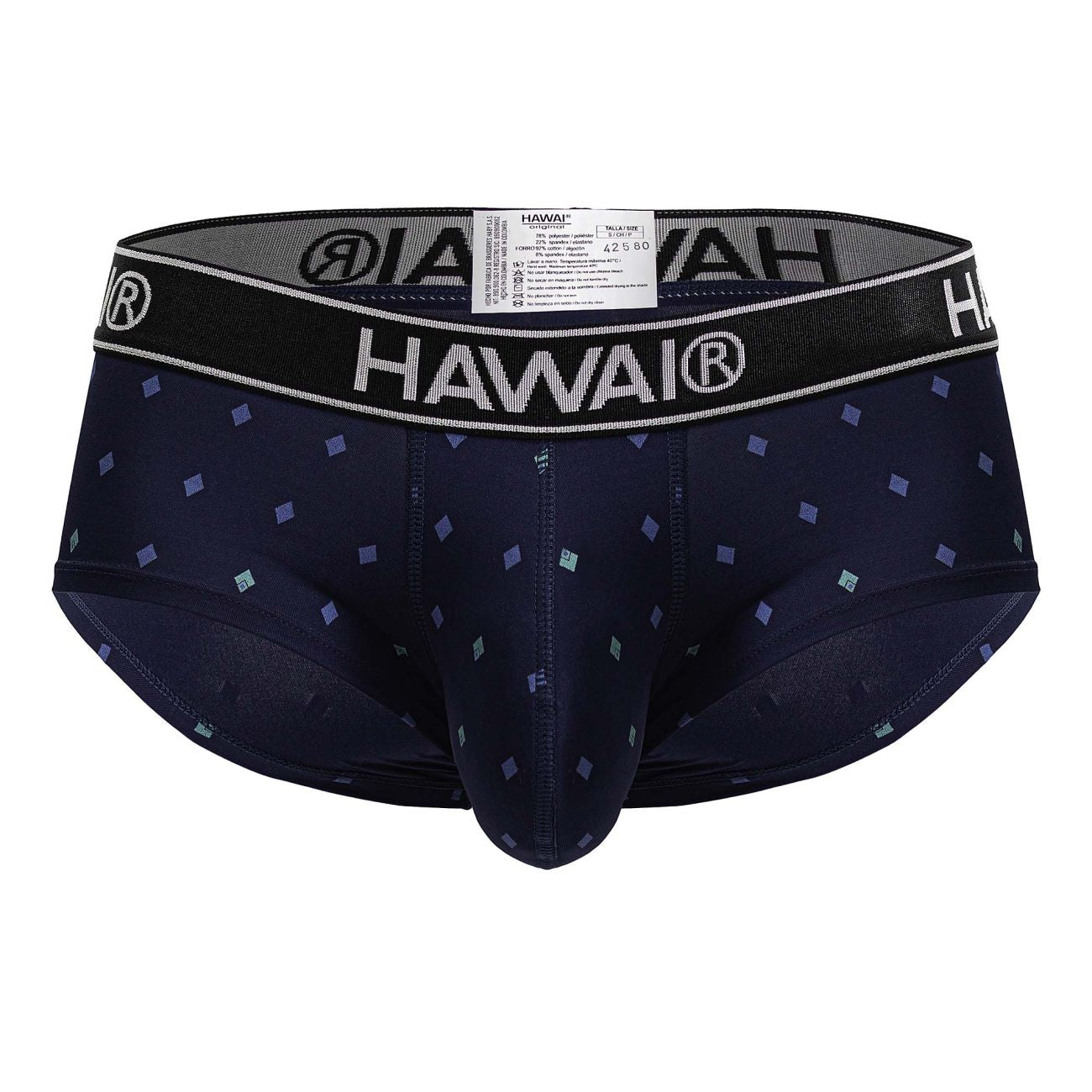HAWAIR 42580 Male Sleek to Touch Microfiber Briefs Dark Blue