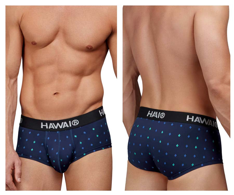 HAWAIR 42580 Male Sleek to Touch Microfiber Briefs Dark Blue
