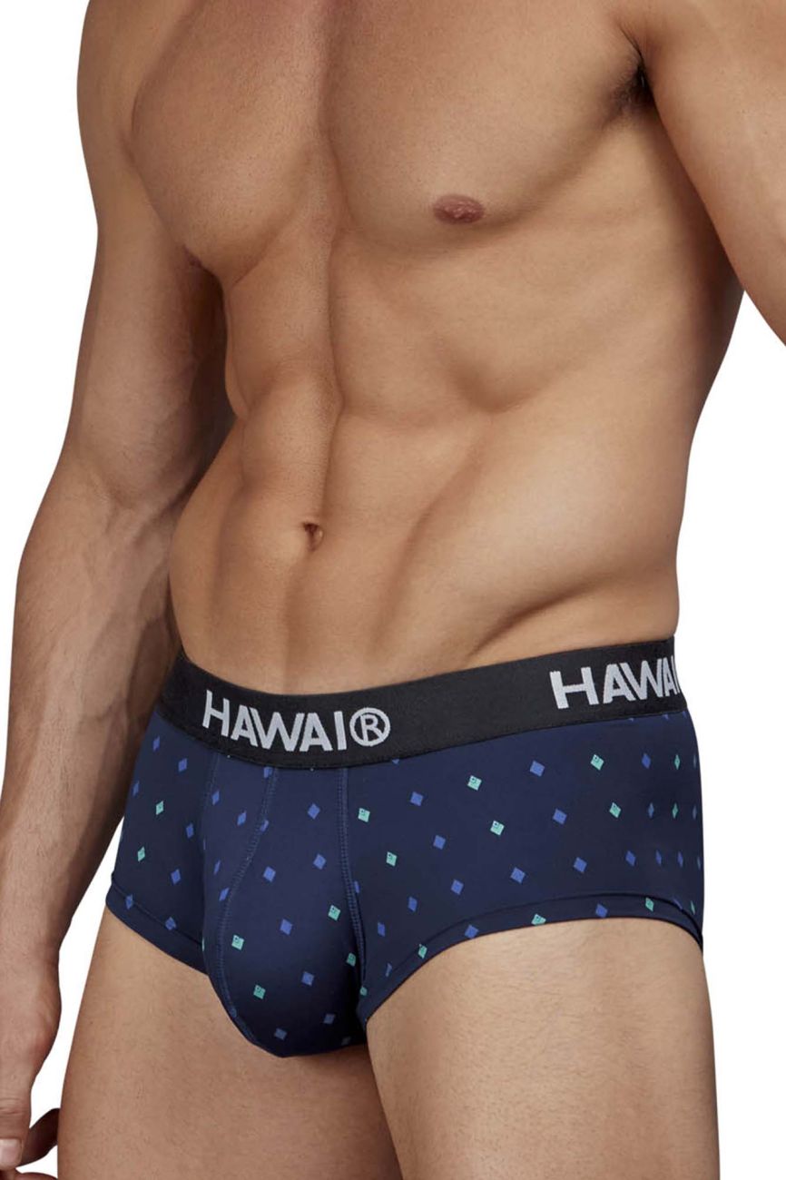 HAWAIR 42580 Male Sleek to Touch Microfiber Briefs Dark Blue
