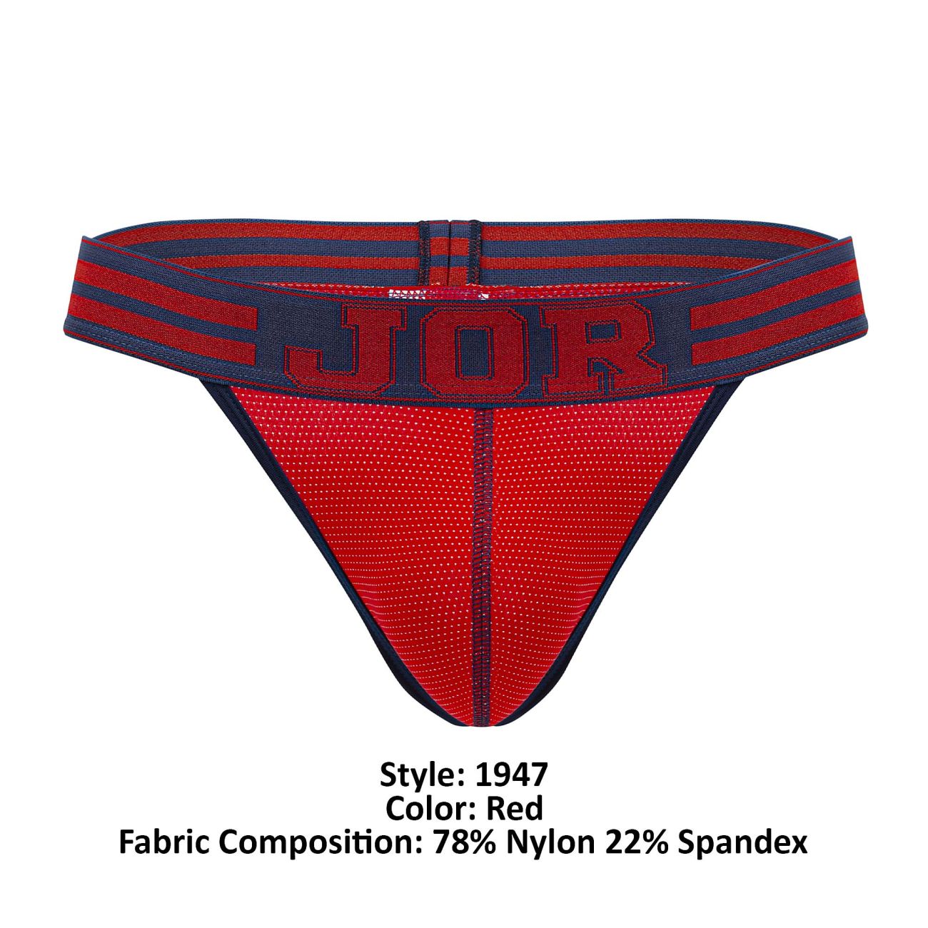 JOR 1947 College Thongs Red