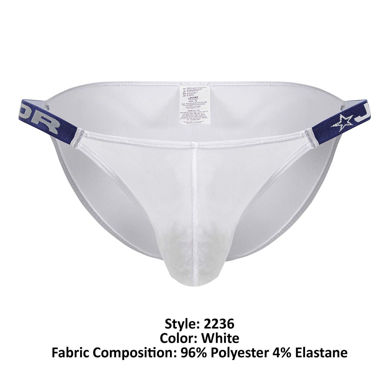 JOR 2236 Frost Male Ultra Sexy Bikini Brief White