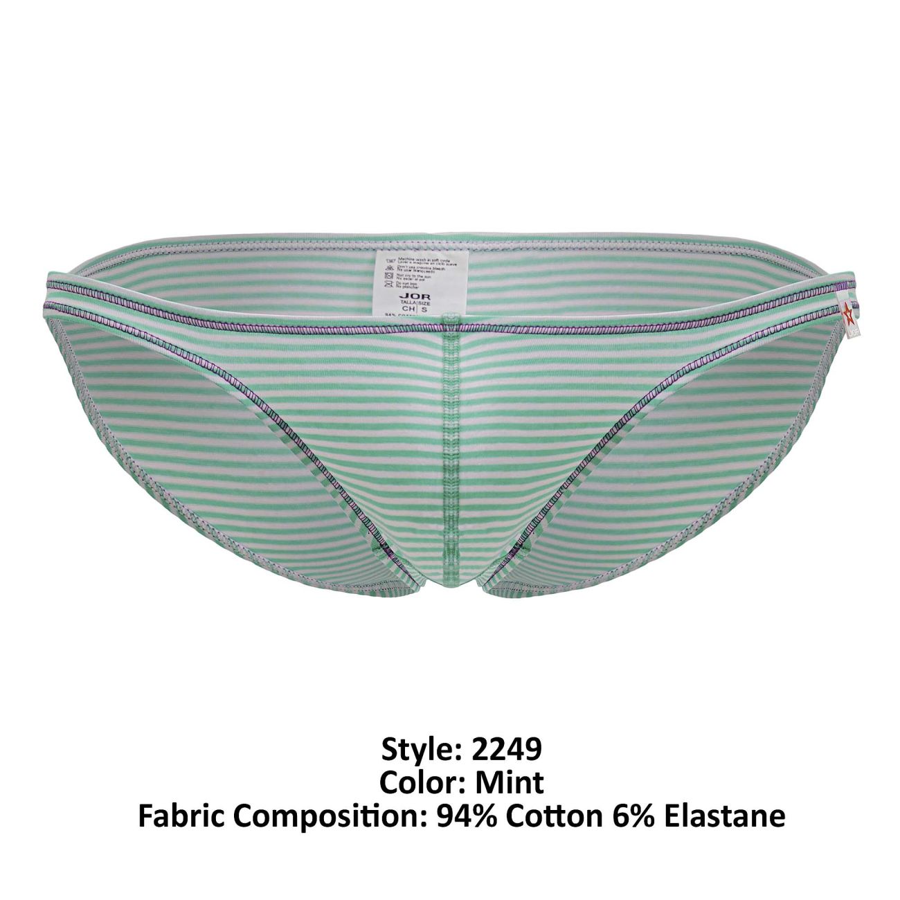JOR 2249 Sour Mens Second Skin Fit Bikini Brief Mint