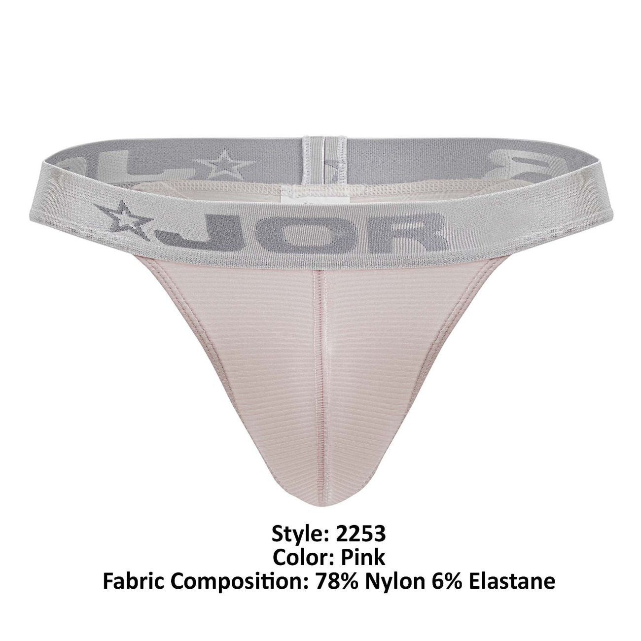 JOR 2253 Bright Mens Minmal Design Thong Pink