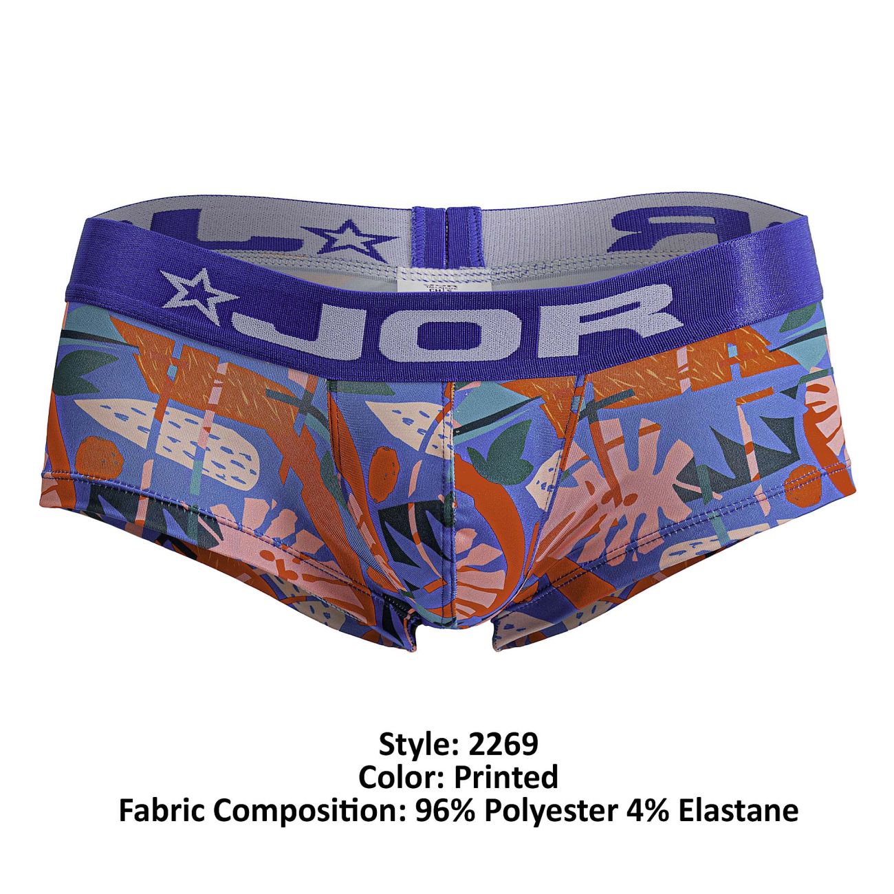 JOR 2269 South Mens Modern Fit Trunks Printed