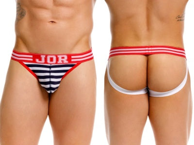 JOR 2336 Santorini Male Classic Nautical Jockstrap Stripes Plus Sizes