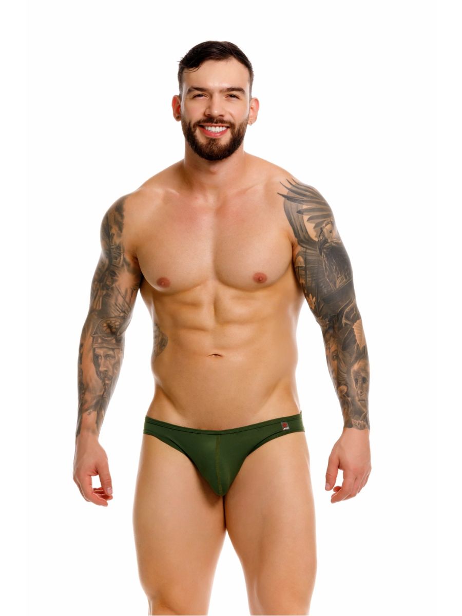 JOR 2353 Origin Mens Minimal Sleek Bikini Dark Green Plus Sizes