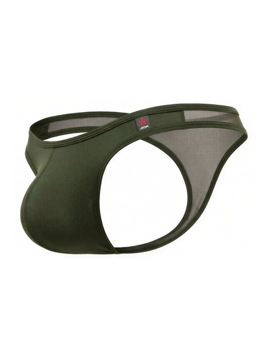 JOR 2354 Origin Mens Minimal Sleek Thongs Dark Green Green Plus Sizes