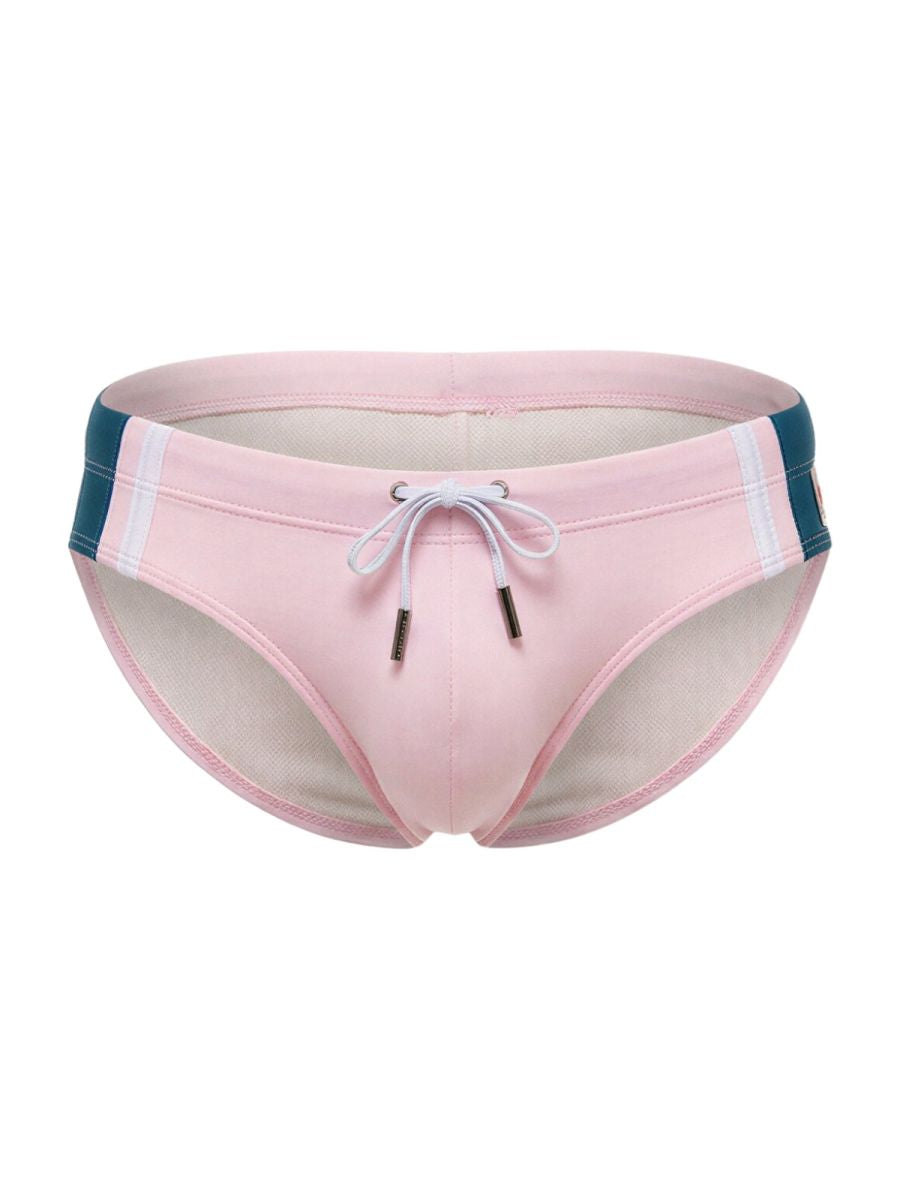 JOR 2384 Mens Neon Wind Swim Briefs with Support Pink Plus Sizes