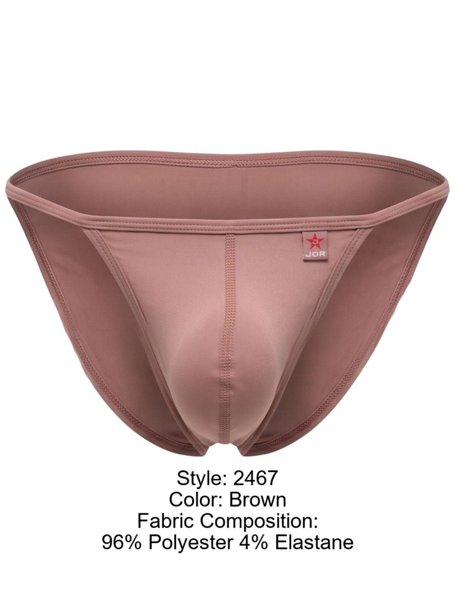 JOR 2467 Axel Mens Minimalist Sleek & Modern Briefs Brown Plus Sizes
