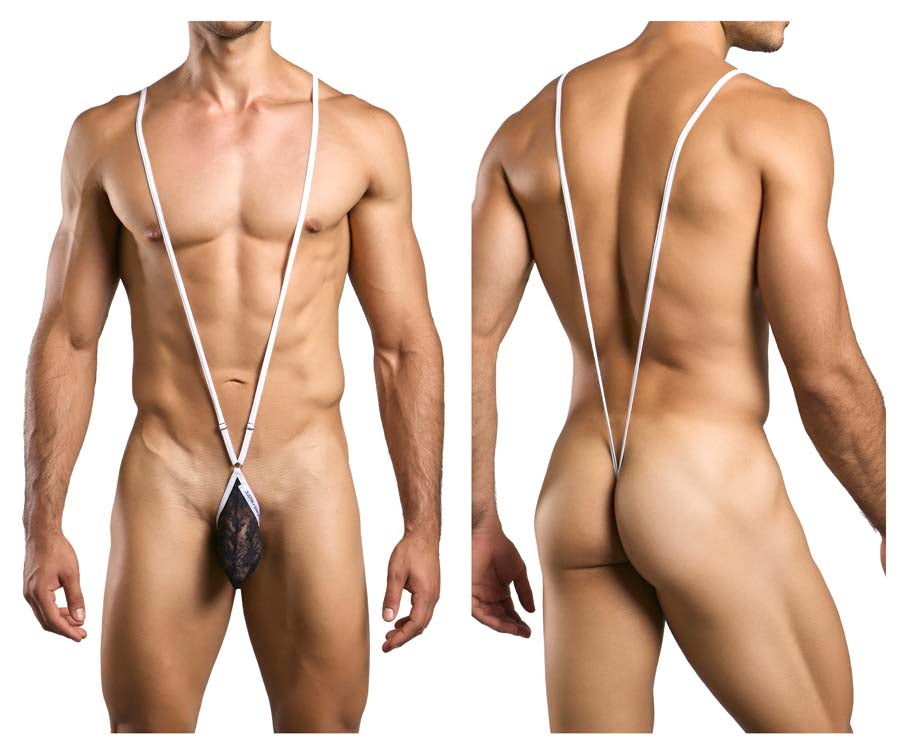 JUSTIN+SIMON XSJ04 G string Sling Black Lace