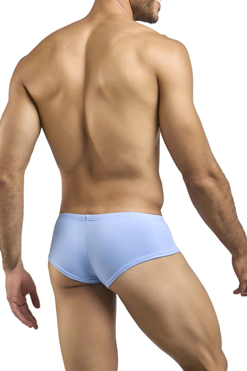 JUSTIN+SIMON XSJ13 Mens Cheeky Bulge Boxer Short Peach Blue Plus Sizes