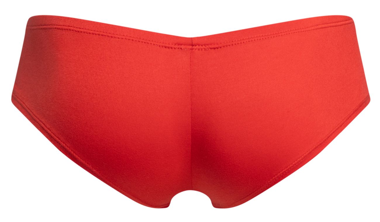 JUSTIN+SIMON XSJ13 Mens Cheeky Bulge Boxer Short Peach Red Plus Sizes