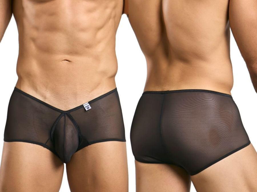 MaleBasics MBL83 Loop Mens Sexy & Cheeky Trunks Black Mesh