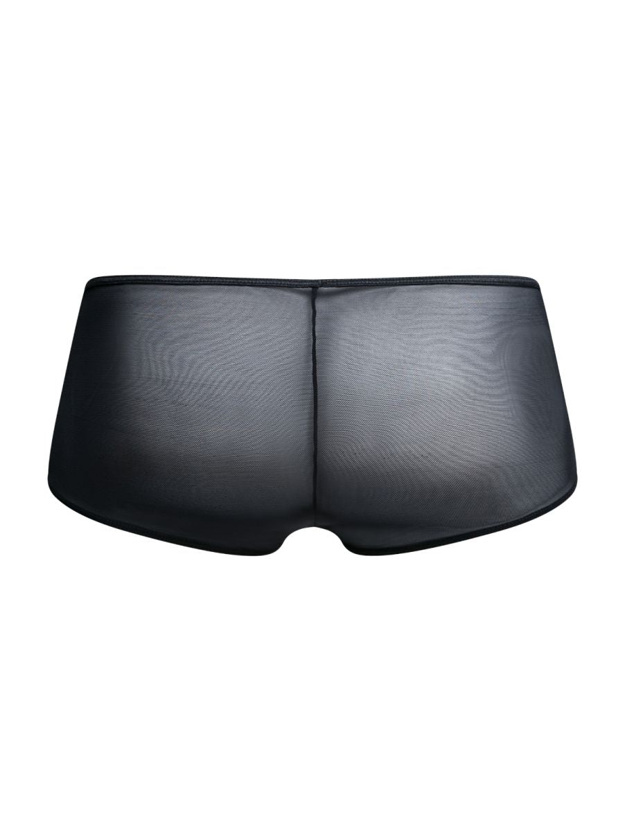 MaleBasics MBL83 Loop Mens Sexy & Cheeky Trunks Black Mesh