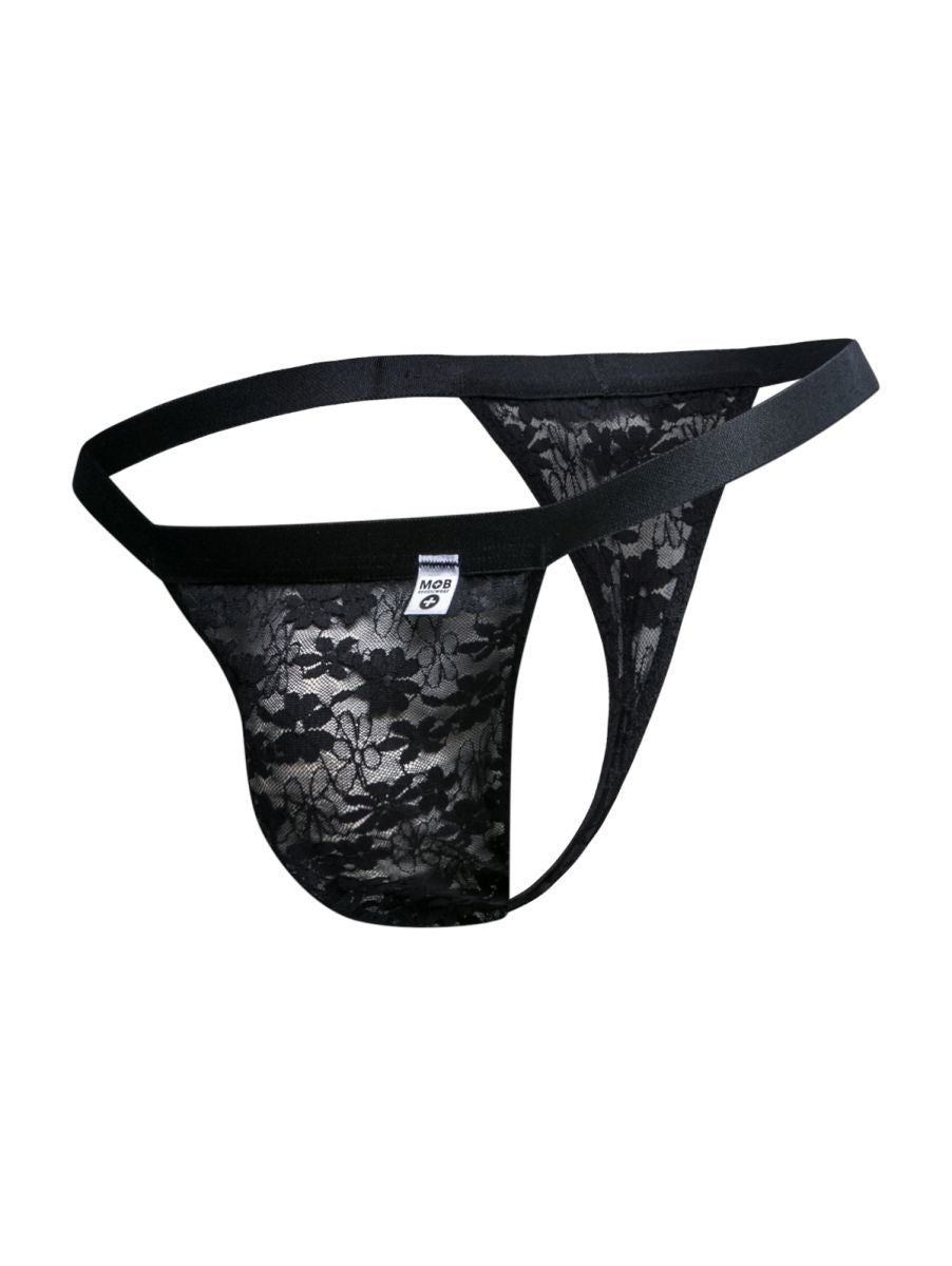 MaleBasics MBL85 Y Mens Sexy Thongs Black Lace