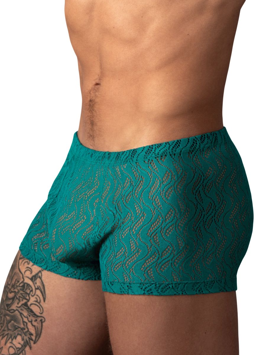 Male Power 150-305 Male Sheer Ripple Pouch Short Teal