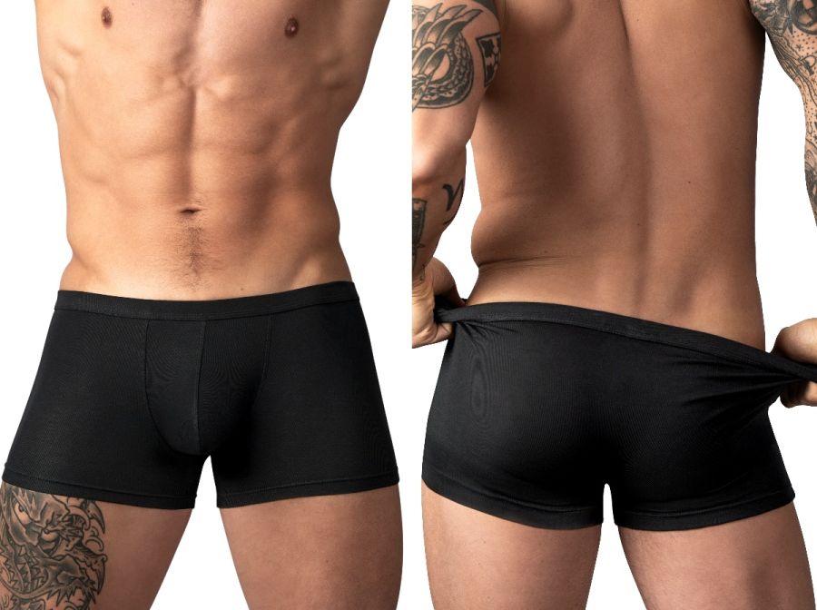 Male Power 150-308 Mens Soft & Eco Cozy Pouch Short Black
