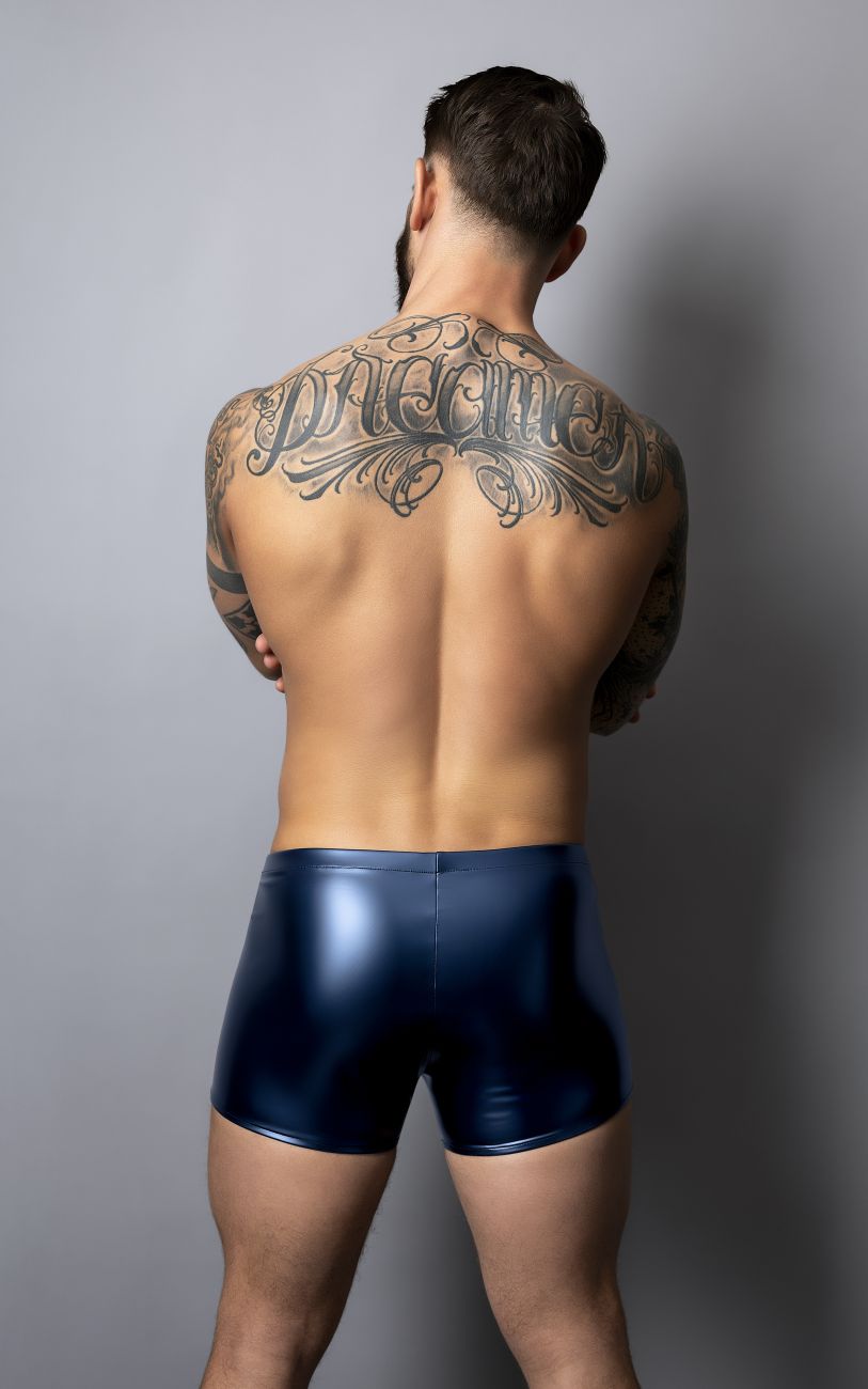 Male Power 153-301 Liquid Onyx 2.0 Male Wetlook Pouch Short Blue