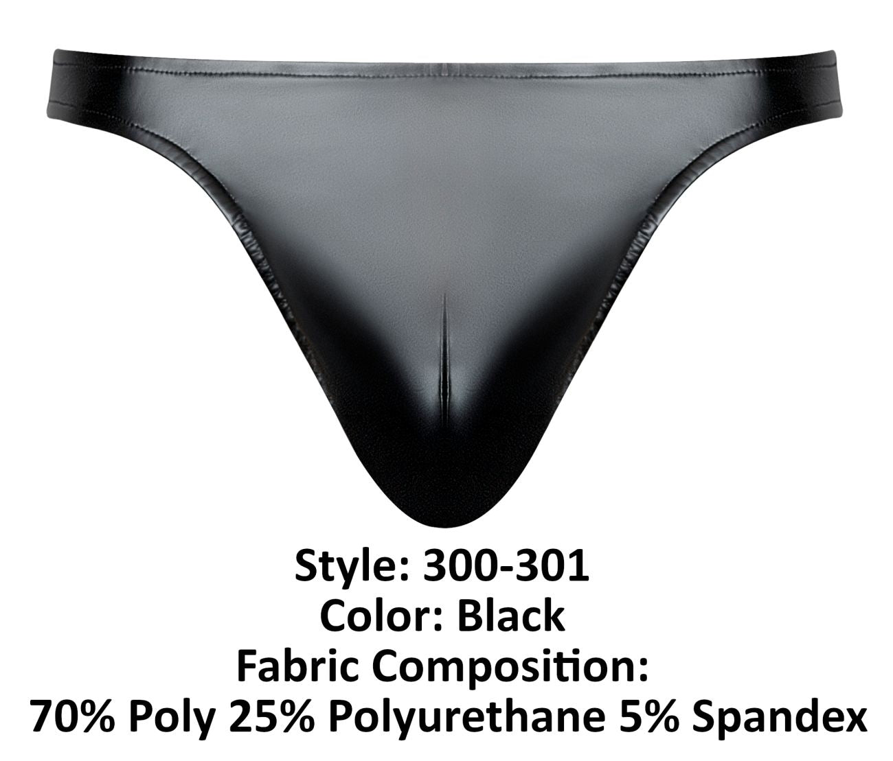 Male Power 300-301 Liquid Onyx 2.0 Male Moonshine Jock Black