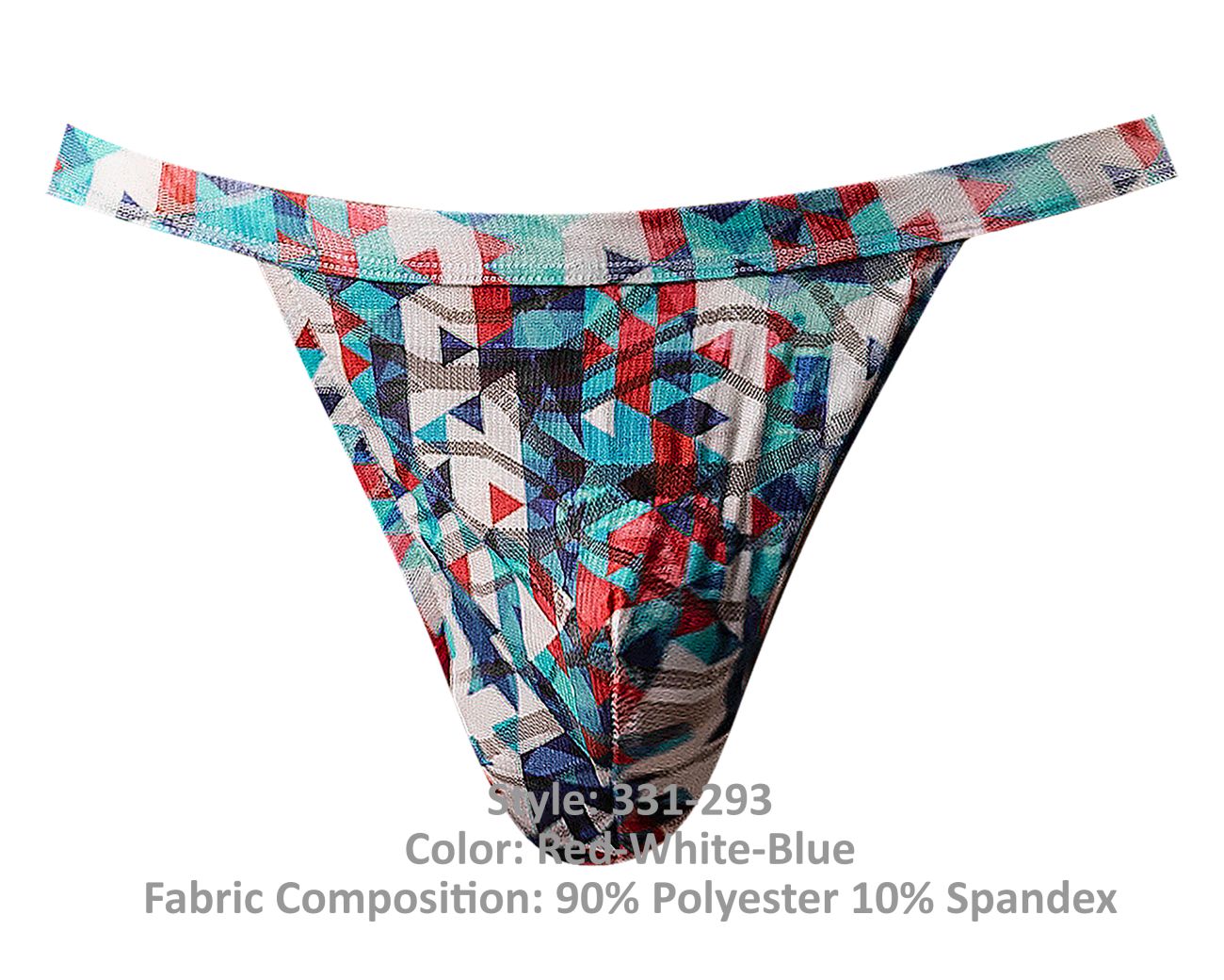 Male Power 331-293 Your Lace Or Mine Jock Red-White-Blue