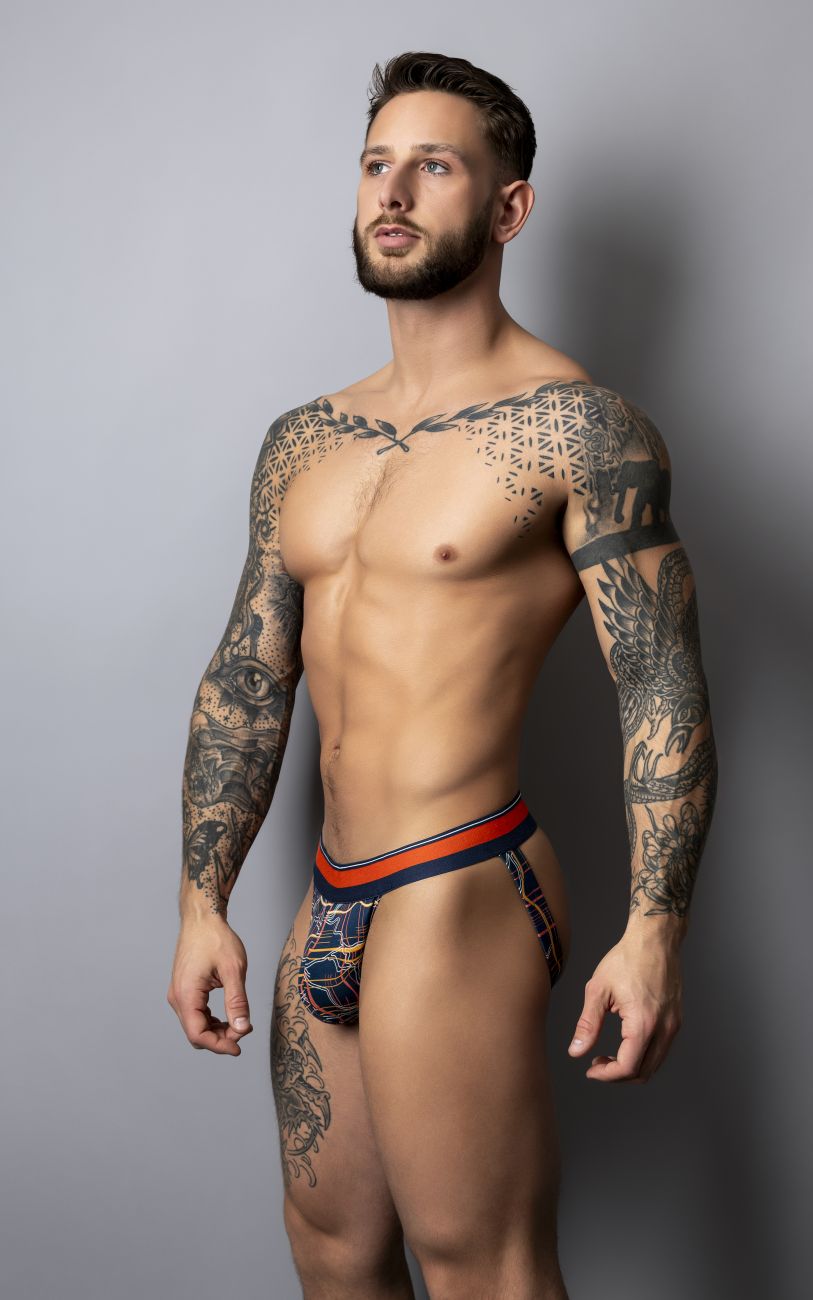 Male Power 349-299 Soo Cumfy Male Jock Navy-Orange