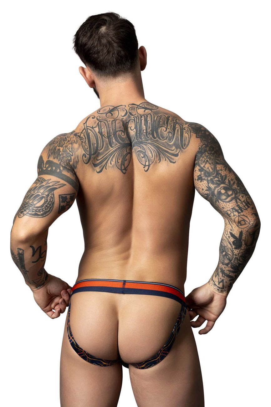Male Power 349-299 Soo Cumfy Male Jock Navy-Orange