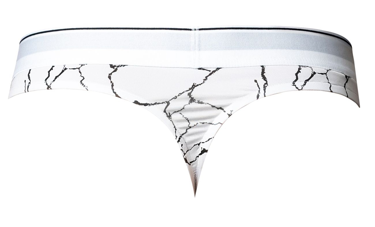 Male Power 412-299 Soo Cumfy Male Thong White-Black