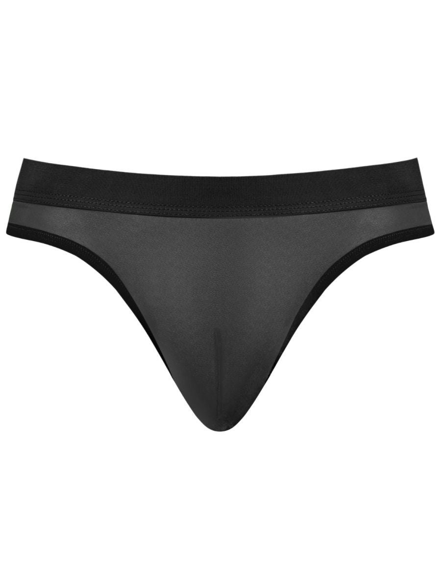 Male Power 442-307 Male Sheer Mesh 2 Bong Thong Black
