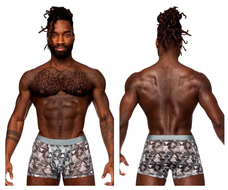 Male Power SMS 011 Sheer Prints Seamless Short Optical
