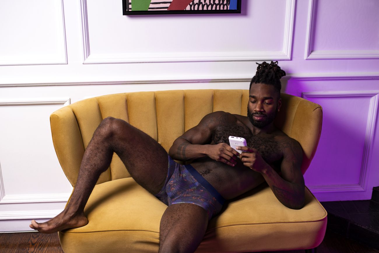 Male Power SMS-011 Sheer Prints Seamless Short Splatter