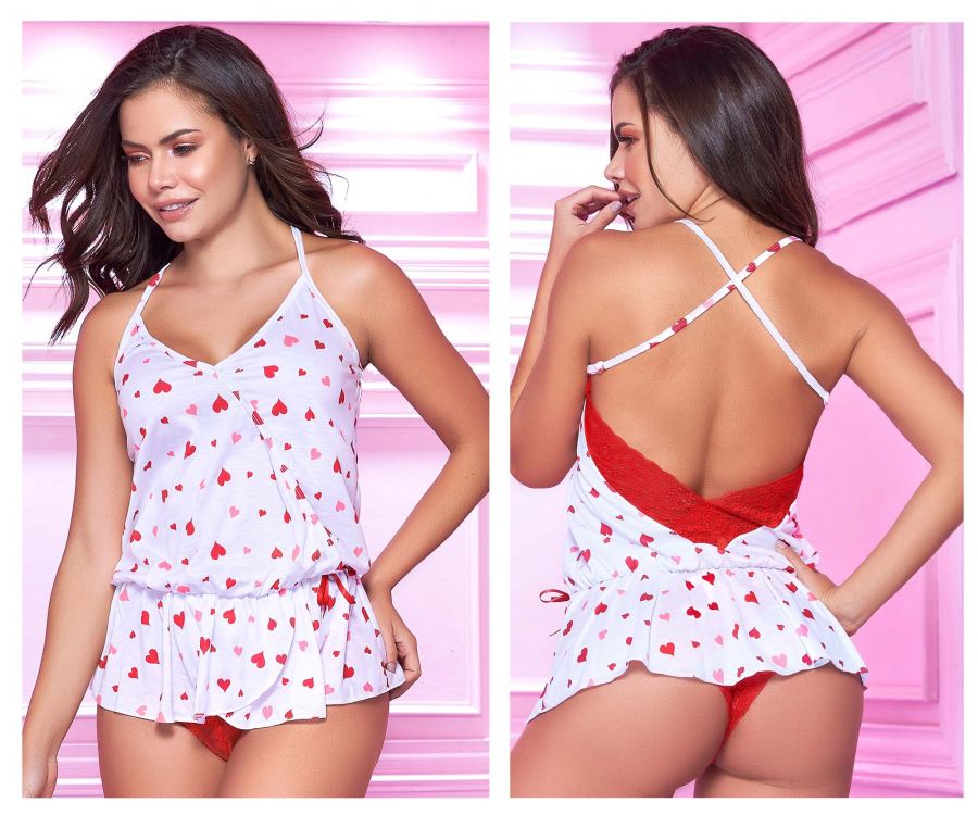 Mapale 7337 Top and Cheeky Bottoms Pajama Set