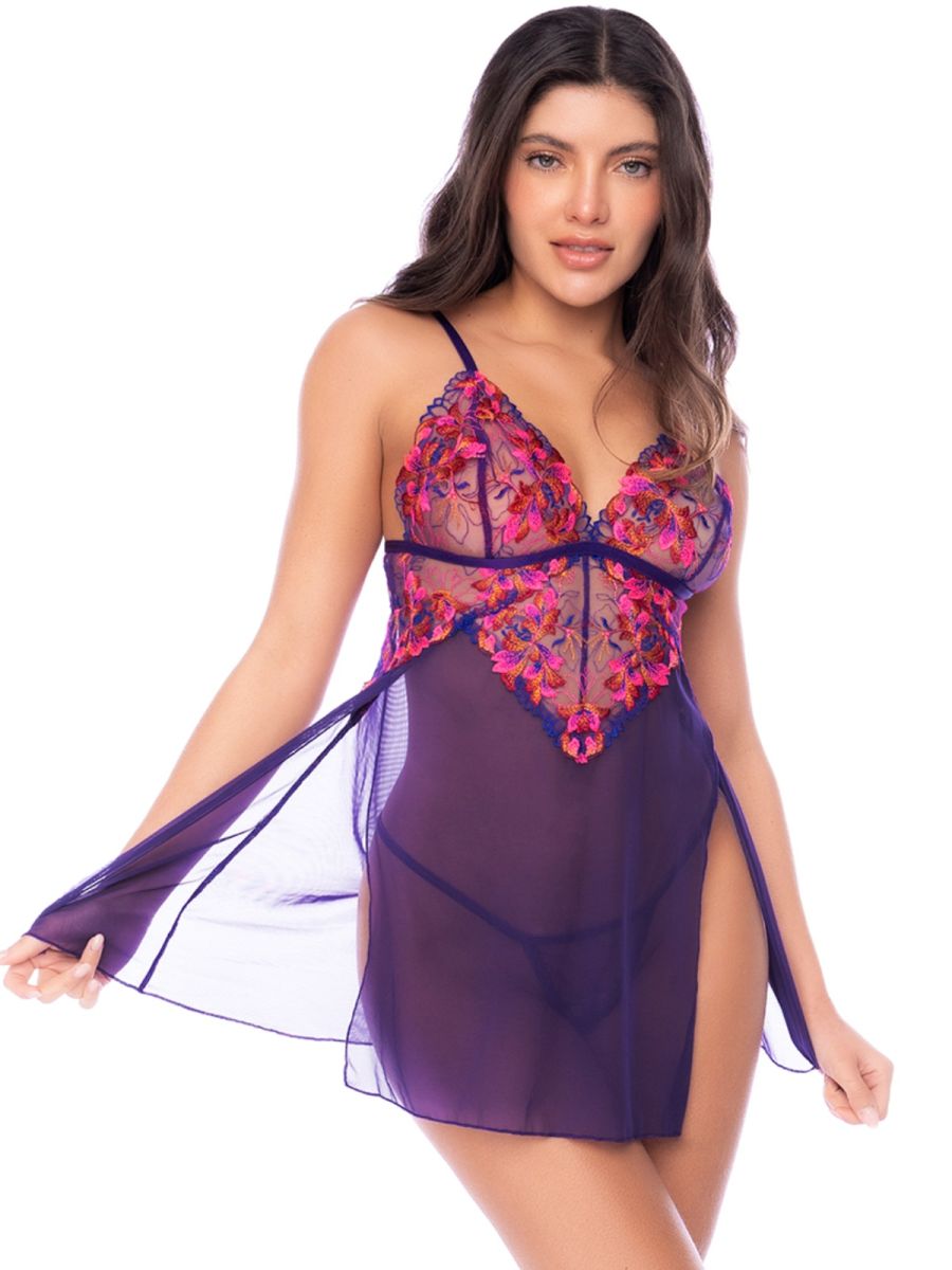 Mapale 7644 Babydoll with matching Thong Color