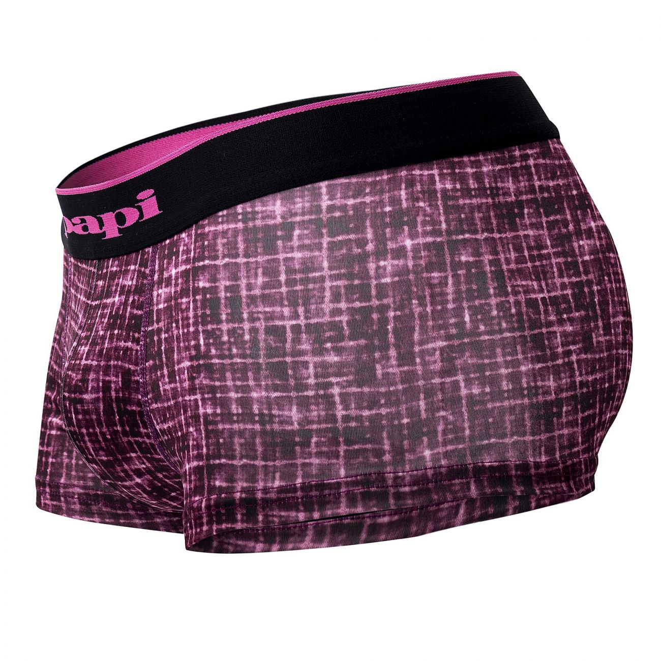 Papi UMPA048 Microflex Brazilian Trunks Berry-Texture