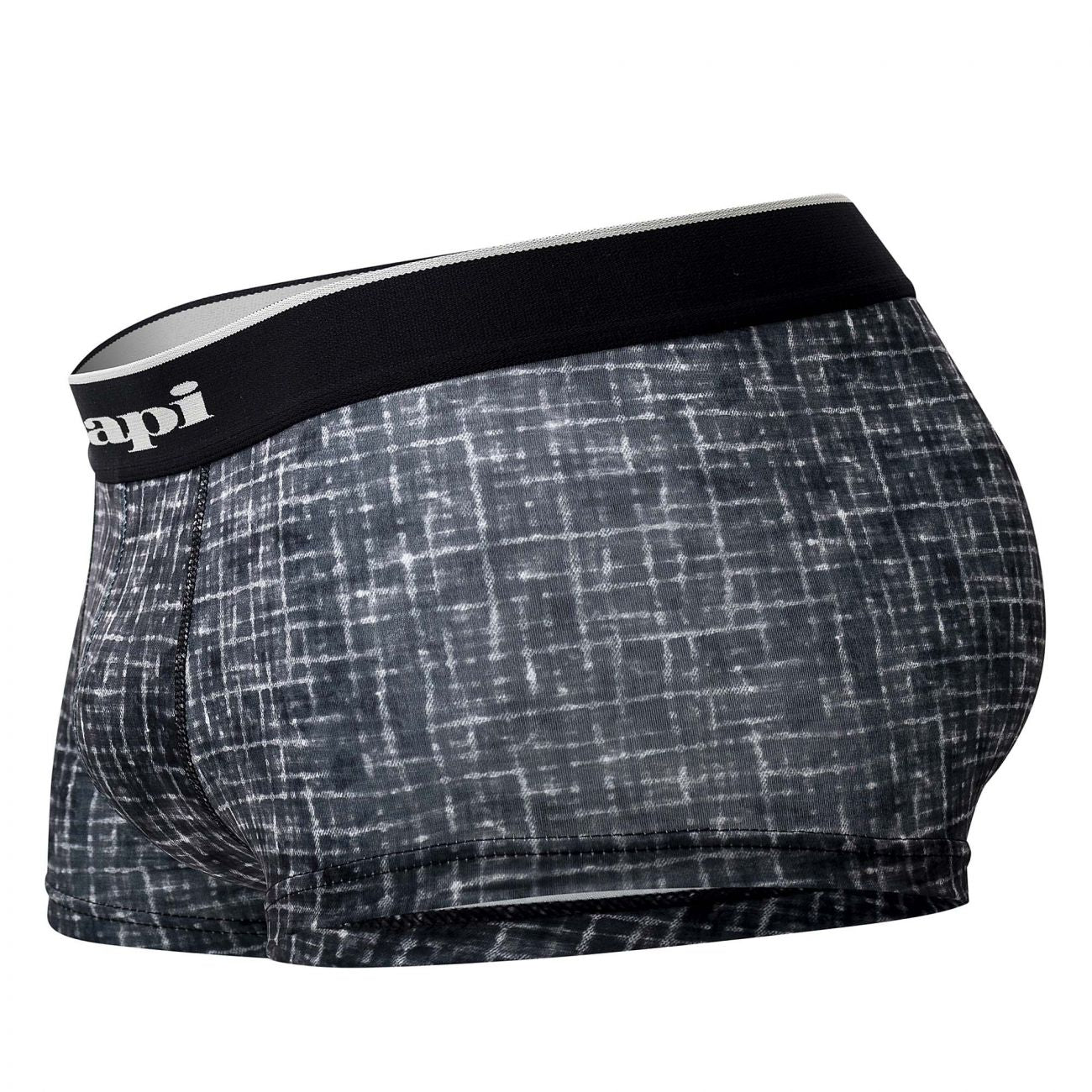 Papi UMPA048 Microflex Brazilian Trunks Gray-Texture