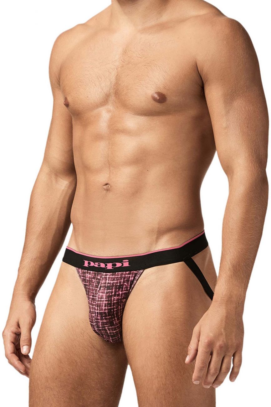 Papi UMPA049 Microflex Jockstrap Berry-Texture