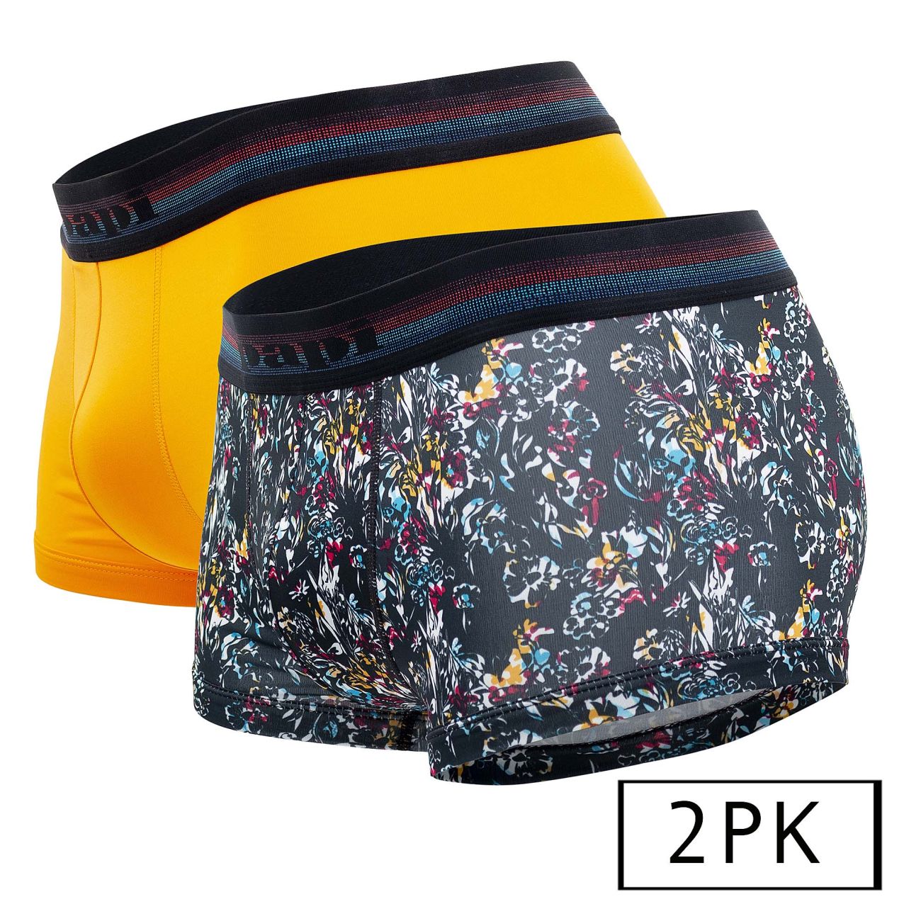Papi UMPA107 2PK Microflex Performance Trunks Black-Yellow